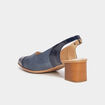 Escarpins pied large Confortissimo bleu marine femme