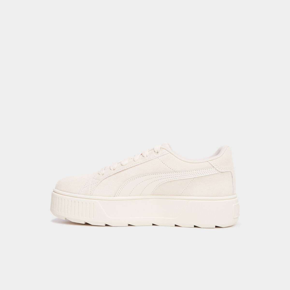 Tennis basses plateformes Puma Karmen sable femme