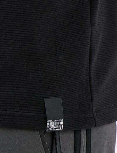 T-shirt oversize manches courtes Liberto noir homme