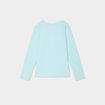 Ensemble pyjama pantalon t-shirt coton bleu turquoise fille