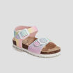 Sandales à paillettes multicolore fille
