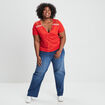 Jeans large taille haute denim stone femme grande taille