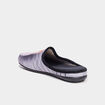Chaussons mules à motif gris femme