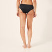 Shorty bas de maillot de bain textur&eacute; noir femme