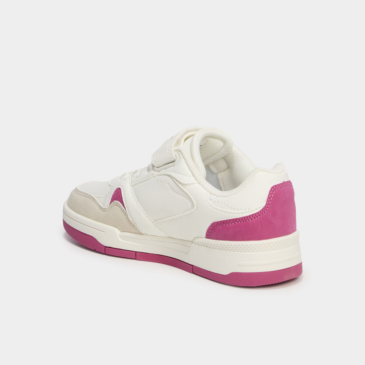 Tennis basses &agrave; scratchs Champion rose fushia fille
