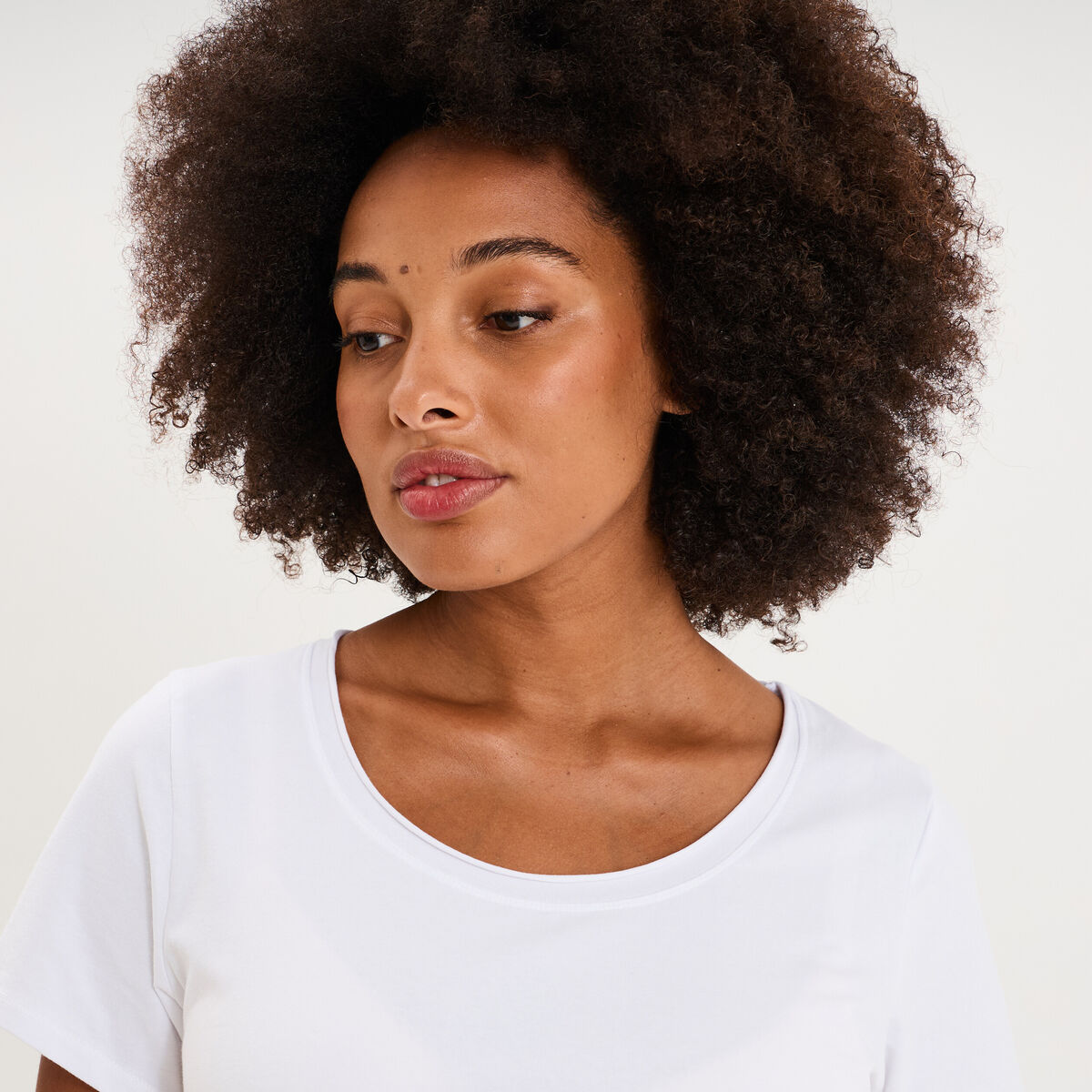 T-shirt grossesse manches courtes coton blanc femme maternit&eacute;