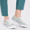 Tennis en toile à lacets Creeks vert clair femme