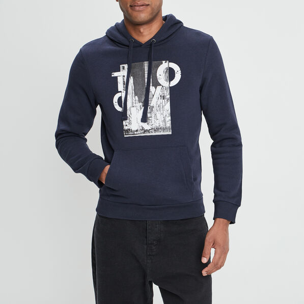 sweat a capuche hoodie bleu marine homme Sweat à capuche hoodie bleu marine homme