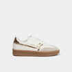 Baskets &agrave; lacets Josh Ellesse jaune or femme