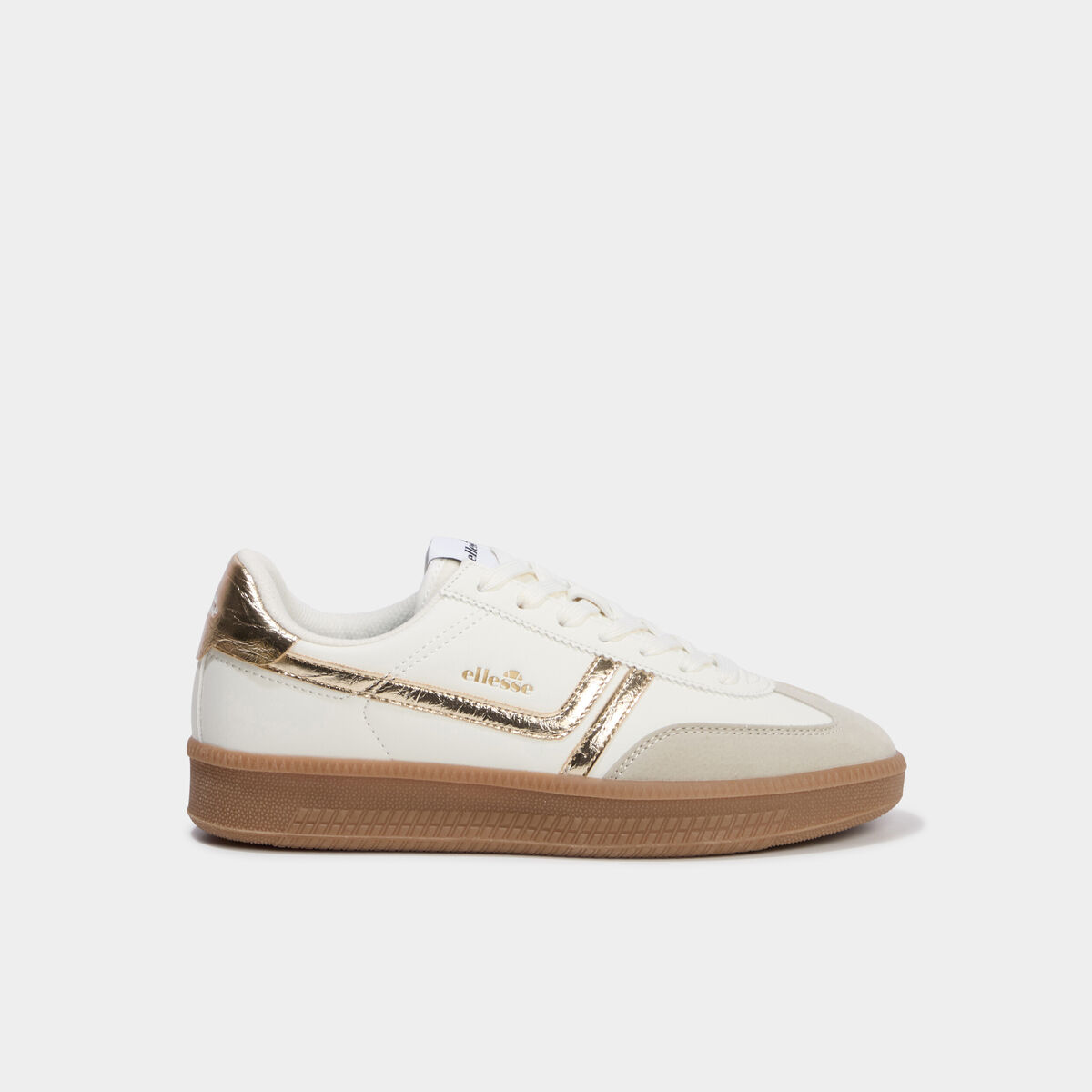 Baskets &agrave; lacets Josh Ellesse jaune or femme