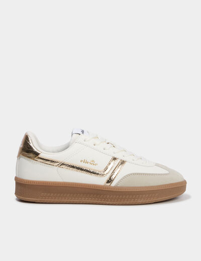 Baskets &agrave; lacets Josh Ellesse jaune or femme