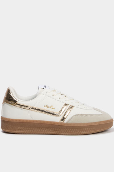 Baskets &agrave; lacets Josh Ellesse jaune or femme