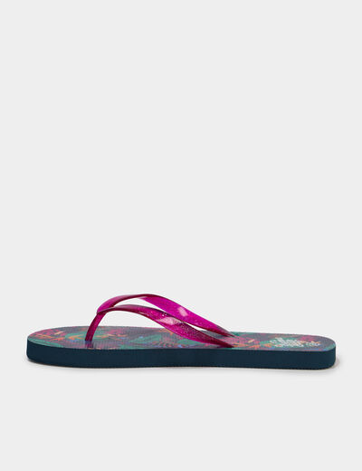 Tongs multicolore femme