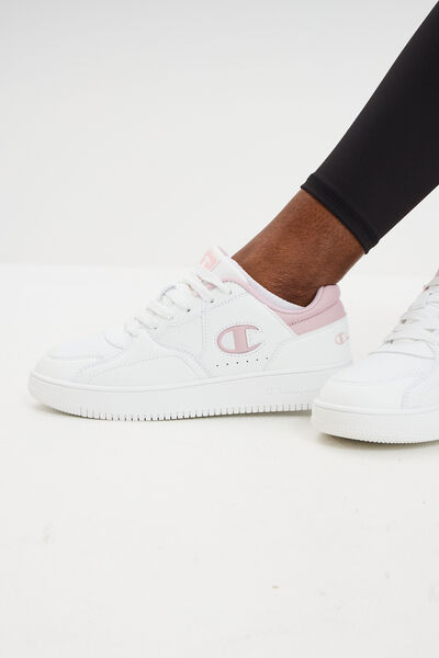 Baskets &agrave; lacets Champion RD25 rose femme