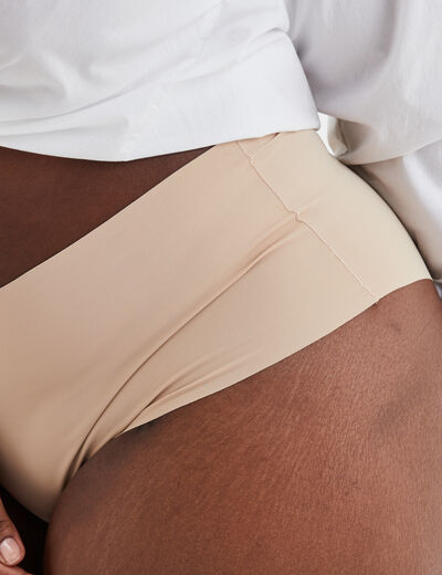 Culotte haute microfibre Modavista sable femme grande taille
