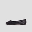 Ballerines matelassées noir femme