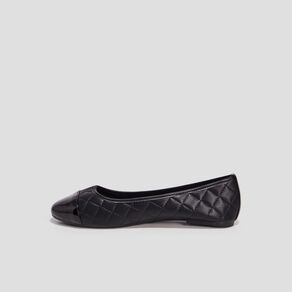 ballerines matelassees noir femme Ballerines matelassées noir femme