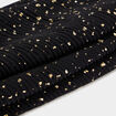 Foulard pliss&eacute; noir femme