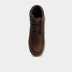 Bottines avec lacets marron homme