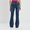 Jeans flare taille standard denim stone femme