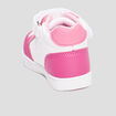 Baskets montantes à scratchs Kicone rose bébé fille