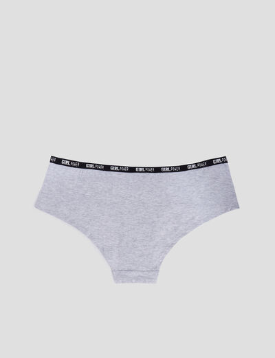 Lot 3 shortys en coton noir femme