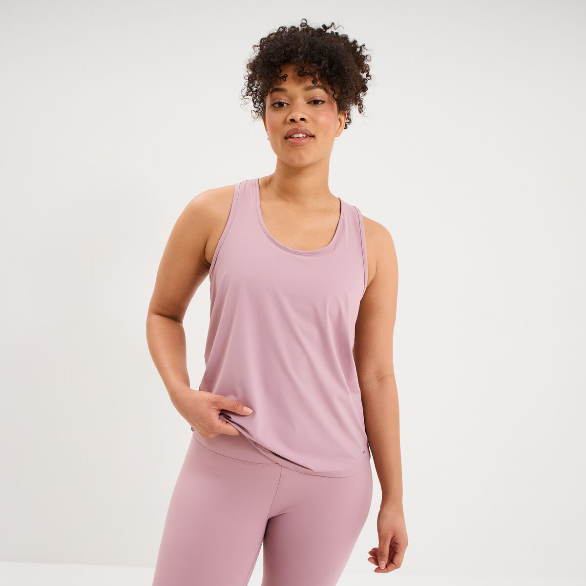 D&eacute;bardeur de sport fluide dos nageur mauve femme