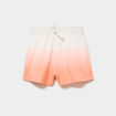 Short de jogging taille &eacute;lastiqu&eacute;e orange fille