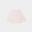 T-shirt manches longues col rond coton ecru bébé fille