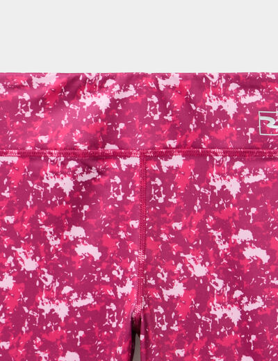 Legging de sport ajust&eacute; prune fille