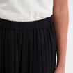 Jupe longue fluide taille élastiquée noir femme