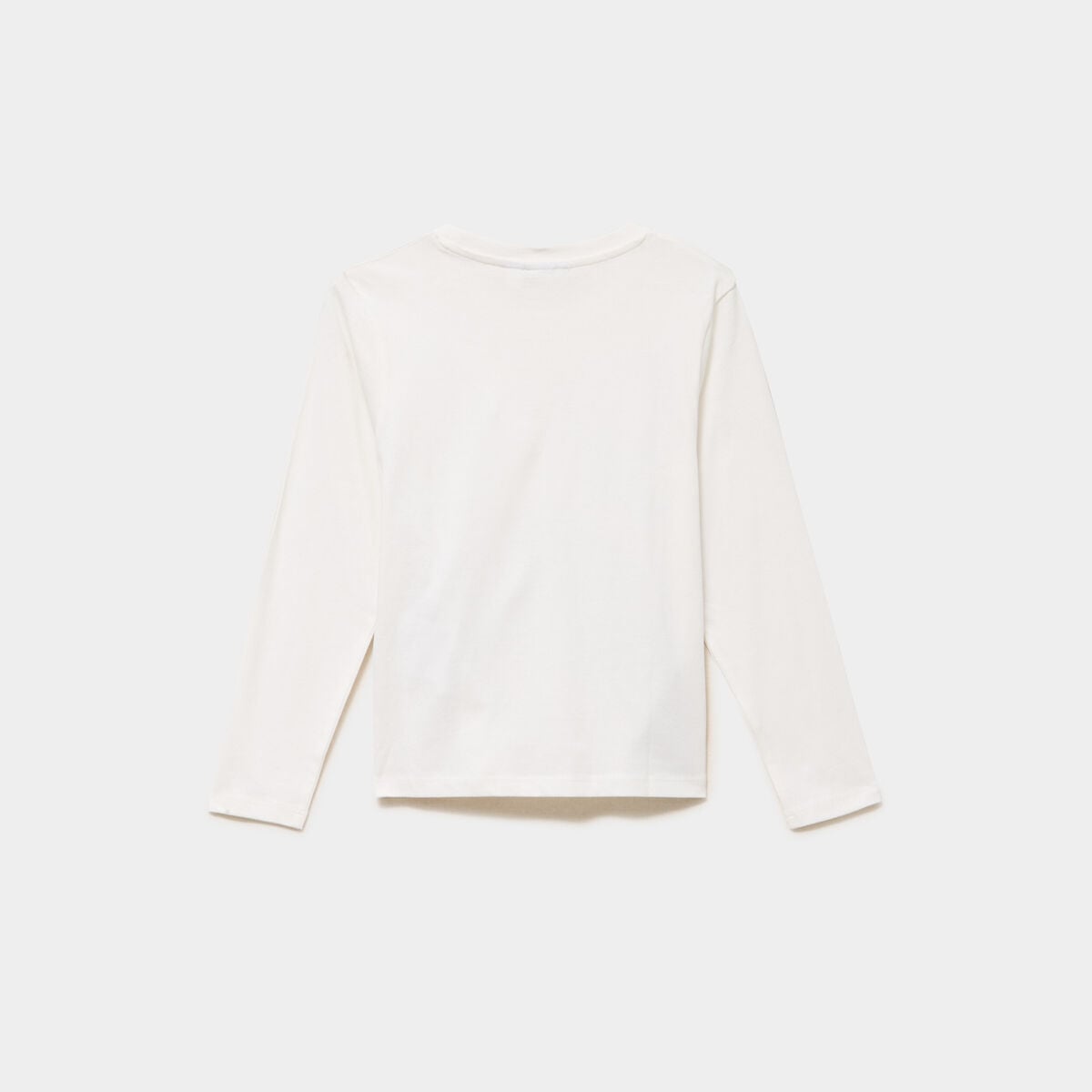 T-shirt manches longues Reine des neiges blanc fille