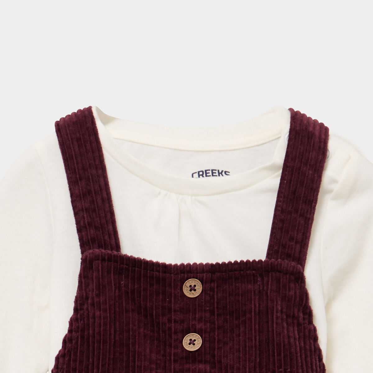 Ensemble 3 pi&egrave;ces avec robe velours violet fonc&eacute; b&eacute;b&eacute; fille