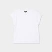 T-shirt ajour&eacute; manches courtes blanc femme