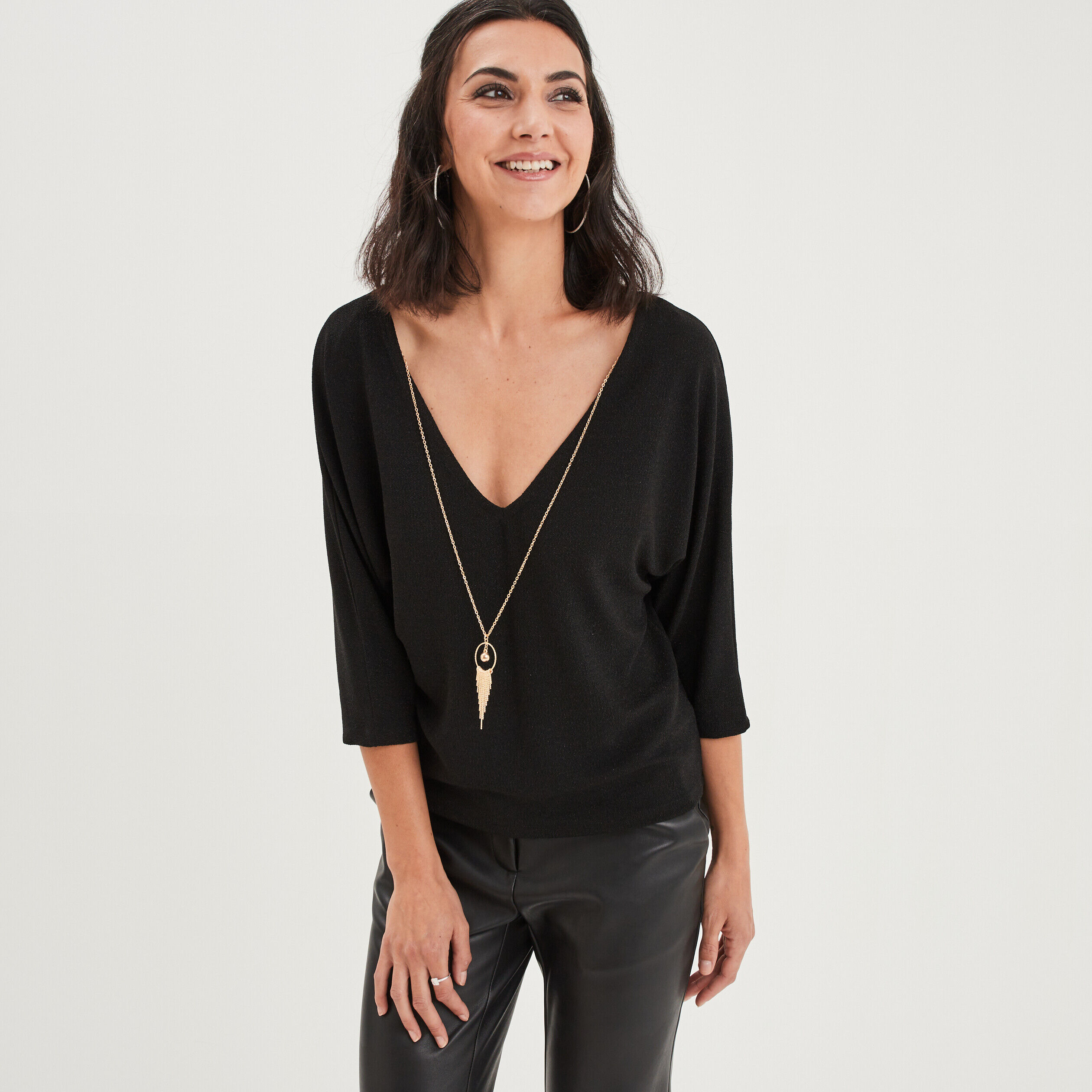 T shirt noir femme online pas cher