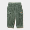 Pantalon effet velours c&ocirc;tel&eacute; vert &eacute;meraude b&eacute;b&eacute; gar&ccedil;on