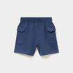 Short poches &agrave; rabat bleu marine b&eacute;b&eacute; gar&ccedil;on