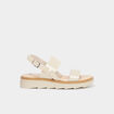 Sandales brides vernies cuir Liberto sable femme