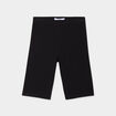 Short cycliste coton taille &eacute;lastiqu&eacute;e noir fille