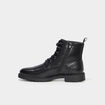 Bottines zipp&eacute;es effet similicuir noir homme