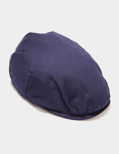 Casquette anglaise bleu marine homme
