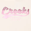 Sweat à capuche hoodie à logo Creeks creme fille