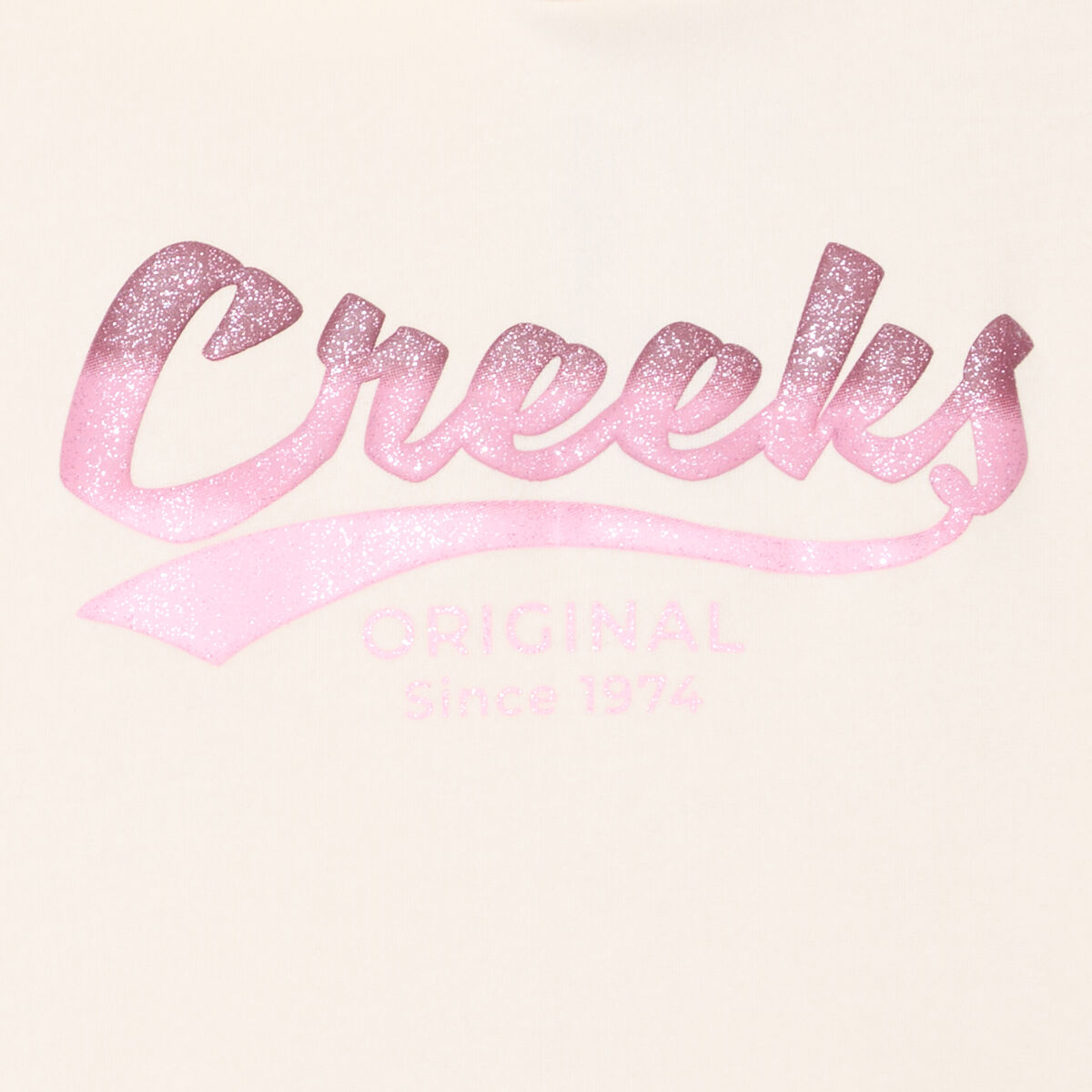 Sweat à capuche hoodie à logo Creeks creme fille