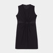 Robe sans manches à ouvertures Mosquitos noir femme