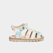 Sandales en cuir Kickers Nonosti blanc bébé fille
