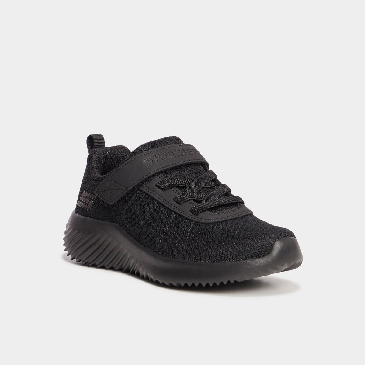 Baskets running lavables Skechers noir garçon