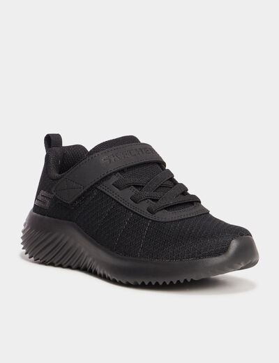 Baskets running lavables Skechers noir garçon