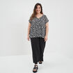 Pantalon city large Modavista noir femme grande taille