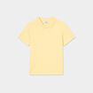 Polo manches courtes &agrave; d&eacute;tail brod&eacute; jaune clair gar&ccedil;on