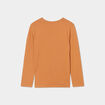 T-shirt manches longues marron cognac garçon
